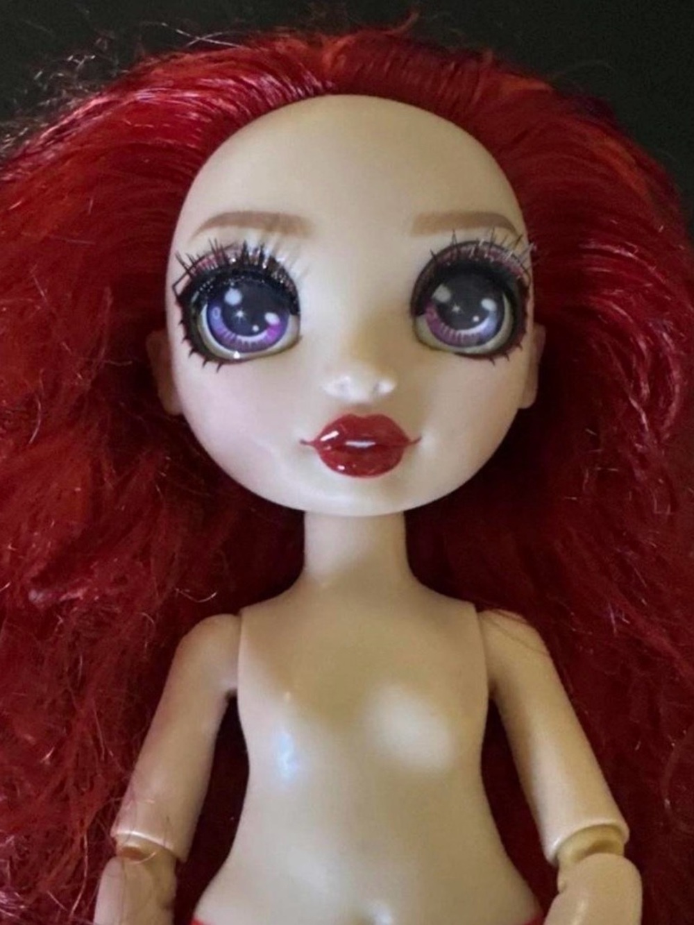 Rainbow High Fantastic Fashion Project Ruby Anderson Nude Articulated Doll Red - Picture 3 of 7